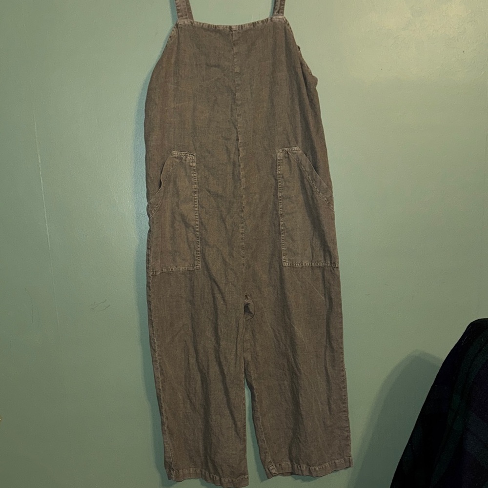 Universal Thread Green Overalls With Pockets Med - image 2